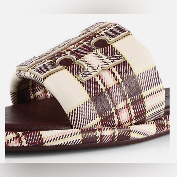 Tory Burch Double T Slide Logo Sandal Shoes 7.5 - Picture 5 of 10